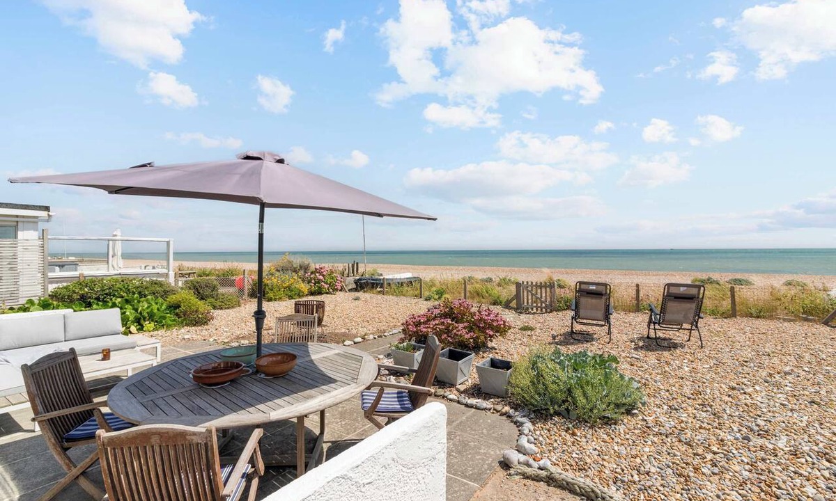 Pevensey House | Beachfront Bungalow: Direct Access & Sea-View Terrace