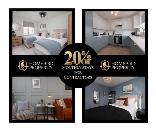 Leeds House | Luxuriou 5 Bedroom House By Homebird Property Management Short Lets & Serviced Accommodation Leeds With Private Parking & Free WiFi