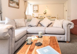MACKERETH COTTAGE AT HOLKER, pet friendly in Cark In Cartmel