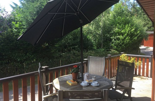 Bridgnorth Cabin | 4 star Lakeside Pine Lodge/Cabin (sauna) in secluded Shropshire setting