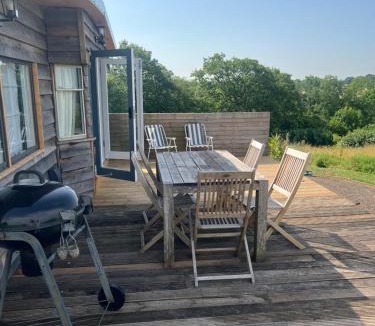 Overton-on-dee Ski Chalet | A charming unique lodge, with log burner and incredible views