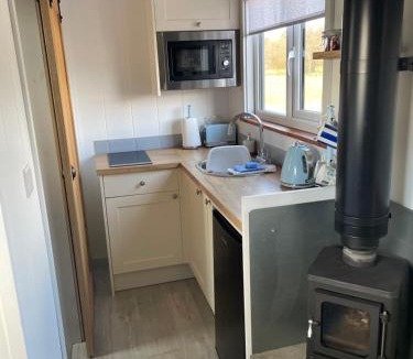 Menai Bridge Apartment | Cybi, Modern Shepherds Hut with Games Room Access
