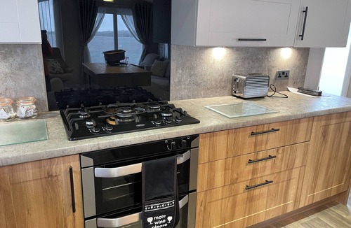 Hamworthy House | Lavender super front row sea view caravan at Rockley Park, Poole Harbour, Dorset