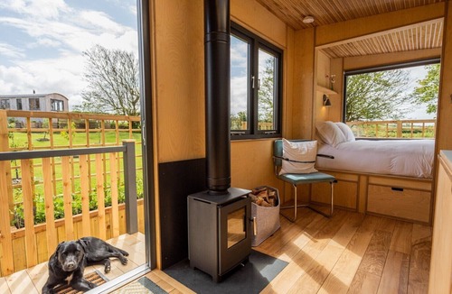 Moylegrove Cabin | Light-Filled Shepherd’s Hut and Hidden Garden