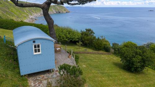 Gorran Haven House | Shepherd's Hut Gorran Haven Panoramic Ocean Views