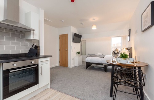 Blackpool Town Center Apartment | Smart Studio, Central Location, Sleeps 2