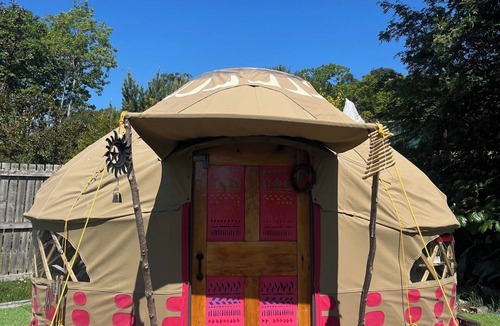 Contin Cabin | Spacious Yurt - Sleeps 2 -river and Mountain View