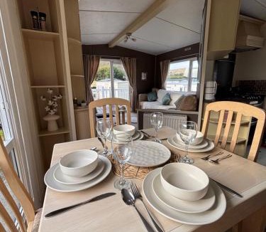Aberystwyth Apartment | Welsh Bay Hideaway 2 bed caravan with sun deck