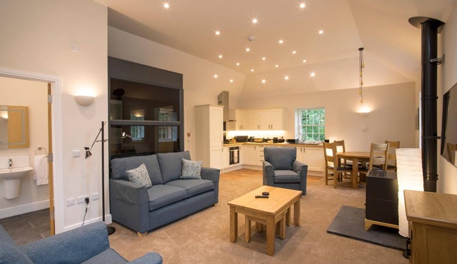 Accessible apartment in the Grade II*'listed Netherby Hall