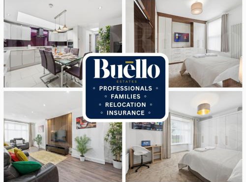 M5 3bed 2Bath Professionals and Families Parking Premium Beds Electric Sofa Recliners Smart TVs Netflix Underfloor Heating Instant Hot Water FastWifi