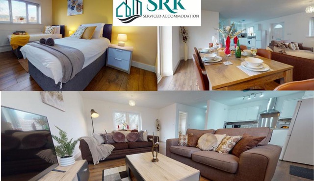 Step Free 2 Bedroom Apartment, Business, Leisure, Contractors, SRK Serviced Accommodation