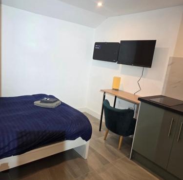 Studio with ensuite bedroom and kitchen