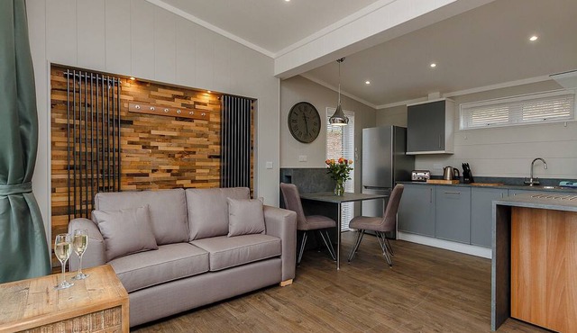 This charming one-bedroom lodge boasts all the home comforts you need.